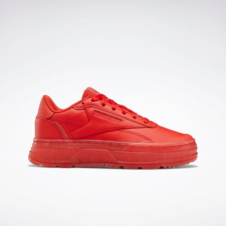 Reebok Club C Double GEO Shoes Rød Rød Rød | ZCE734689