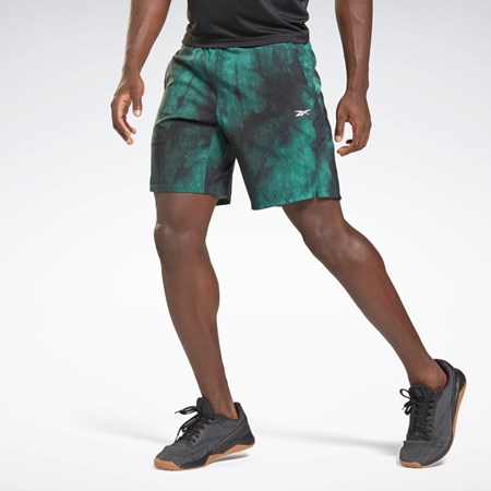 Reebok Epic Lette Printed Trænings Shorts Midnight Pine | VPW053462