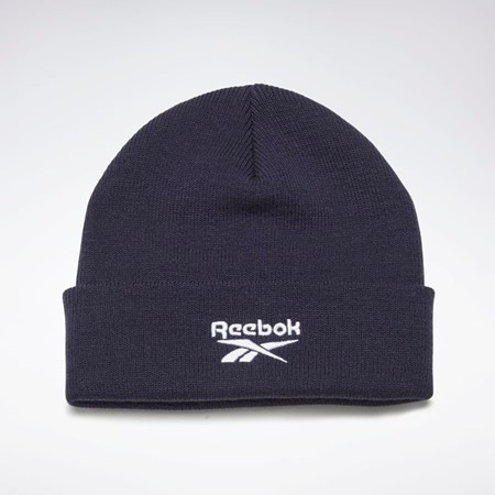 Reebok Foundation Logo Beanie Mørkeblå | AJW194862