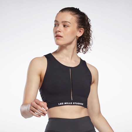 Reebok Les Mills® Lux Perform Crop Top Sort | EBV687130