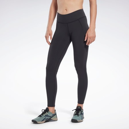 Reebok Les Mills® Lux Vector Grafisk Leggings Sort | MPF345069