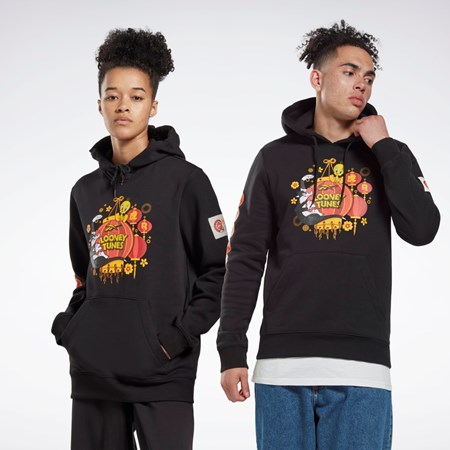 Reebok Looney Tunes Hætte Sweatshirt Sort | QUC128034