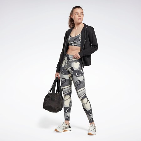 Reebok Lux Perform Leggings Sort | TRO316280