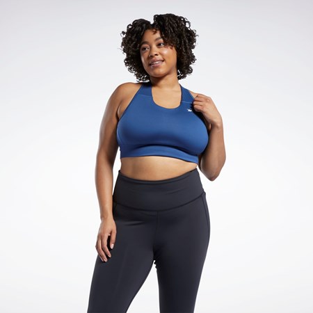 Reebok Løbe Essentials Sports Bra (Plus Size) Blå | EOP094751