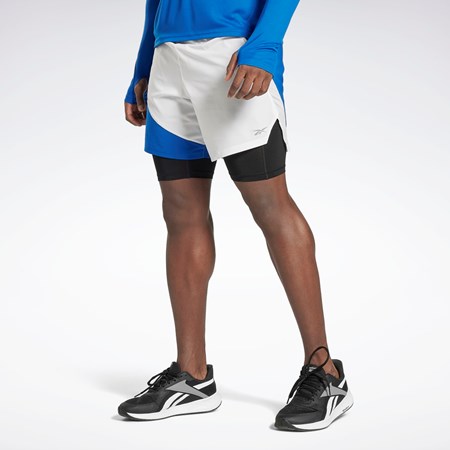 Reebok Løbe Two-in-One Shorts Blå | KVB013476