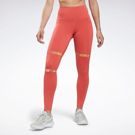 Reebok MYT Detail Leggings Rhodonite | IGF906532