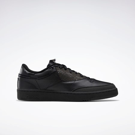 Reebok Maison Margiela Club C Memory Of Shoes Sort Hvide Sort | RYV096423