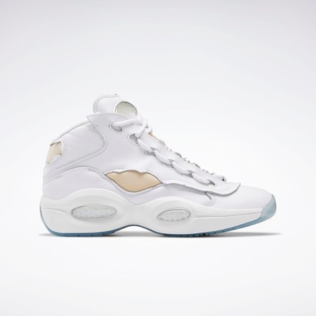 Reebok Maison Margiela Question Mid Memory Of Basketball Shoes Hvide Sort Hvide | JGB237015