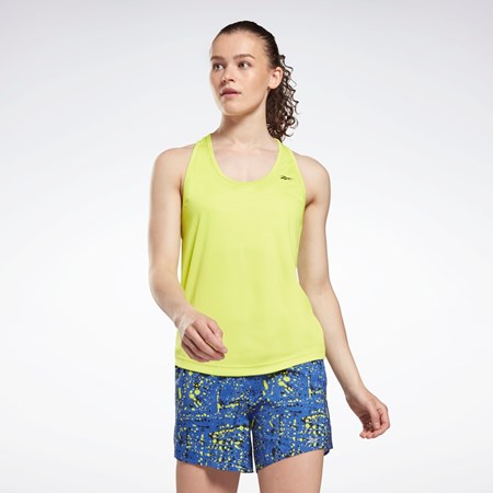 Reebok Mesh Back Tank Top Gul | GCY390841