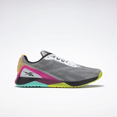 Reebok Nano X1 Grit Trænings Shoes Hvide Sort Lyserød | RQH795134