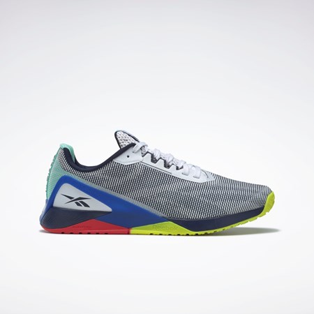 Reebok Nano X1 Grit Trænings Shoes Hvide Mørkeblå Blå | YBQ876249