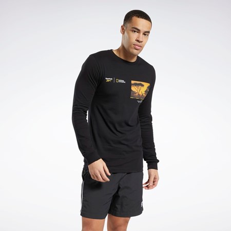 Reebok National Geographic Long Sleeve T-Shirt Multi | HNV609732