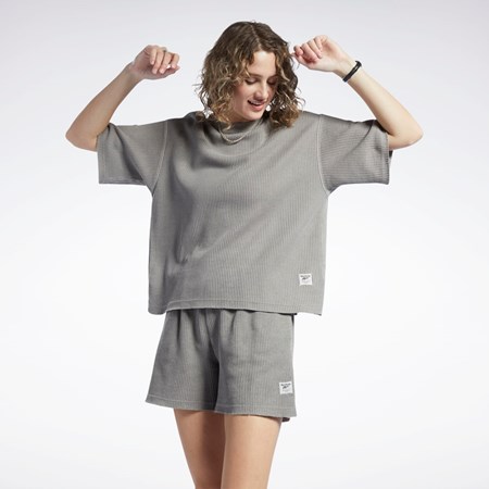 Reebok Reebok Classics Natural Dye Waffle T-Shirt Grå | LAN956831