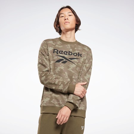 Reebok Reebok Identity Camo Big Logo Crew Sweatshirt Grøn | CGS892056