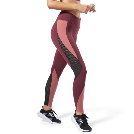 Reebok Reebok Lux 2 Leggings Bordeaux Lyserød | HKI245607