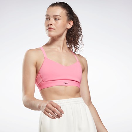 Reebok Reebok Lux Strappy Sports Bra Lyserød | JZR874150