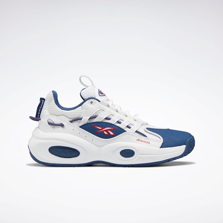 Reebok Reebok Solution Mid Basketball Shoes - Grade School Hvide Blå Rød | BUG102873