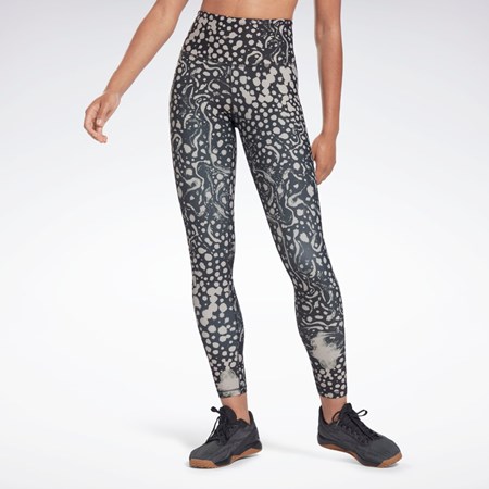 Reebok Studio Lux HR 2.0 Modern Safari Tights Sort | BTR429107