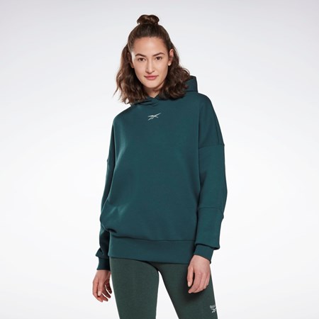 Reebok Studio Recycled Oversize Hoodie Grøn | DUV075498