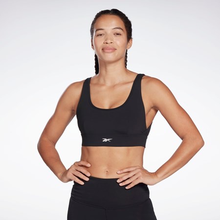 Reebok Studio Reebok Stripped Minimalist Bra Sort | OYD579802