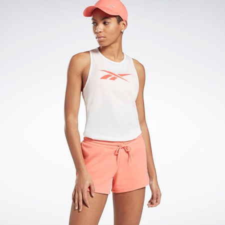 Reebok Trænings Essentials Grafisk Tank Top Hvide Orange | ZYC631872