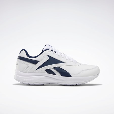 Reebok Walk Ultra 7 DMX MAX Extra-Brede Shoes Hvide Mørkeblå Kongeblå | MXK962180