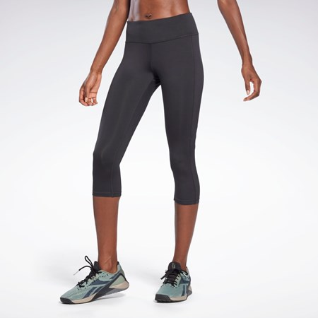 Reebok Workout Ready Mesh Capri Tights Sort | GPJ045167