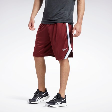 Reebok Workout Ready Mesh Shorts Bordeaux | FEX315479