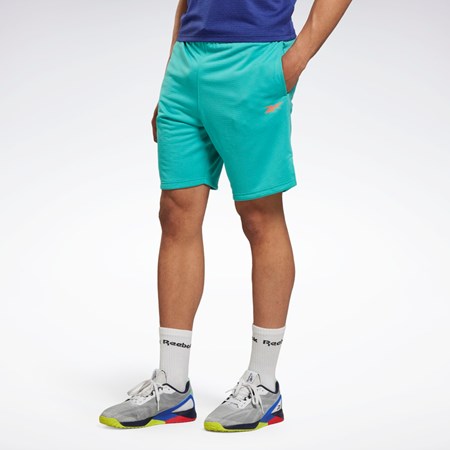 Reebok Workout Ready Mélange Shorts Semi Classic Teal | UGB708564