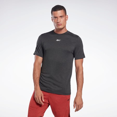 Reebok Workout Ready Mélange T-Shirt Sort | MUH063524