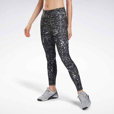 Reebok Workout Ready Printed Leggings Sort | YAO482036