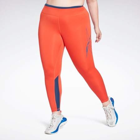 Reebok Workout Ready Vector Leggings (Plus Size) Rød | QUS596028